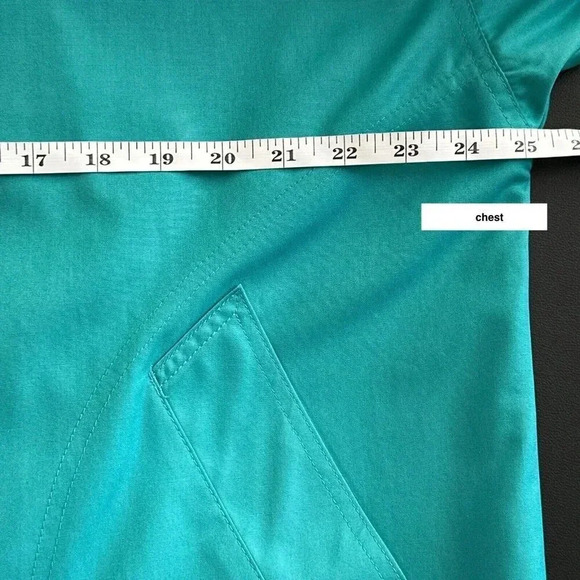 Vintage London Fog Trench Coat Womens L / 14 Teal Bold Double Breasted Jacket - Picture 16 of 16